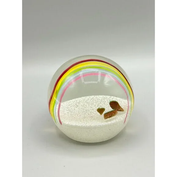 Caithness Scotland Rainbow & Pot of Gold Paperweight Numbered 742/750